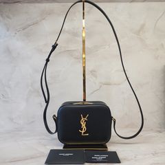 생로랑 금장 모노그램 카메라 미니 크로스백